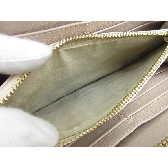 Chloe Drew Round Zip Long Wallet Brown Leather - Picture 10 of 12